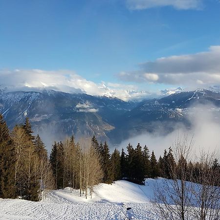 Appartement Clairière des Barzettes avec vue magnifique Crans-Montana Esterno foto