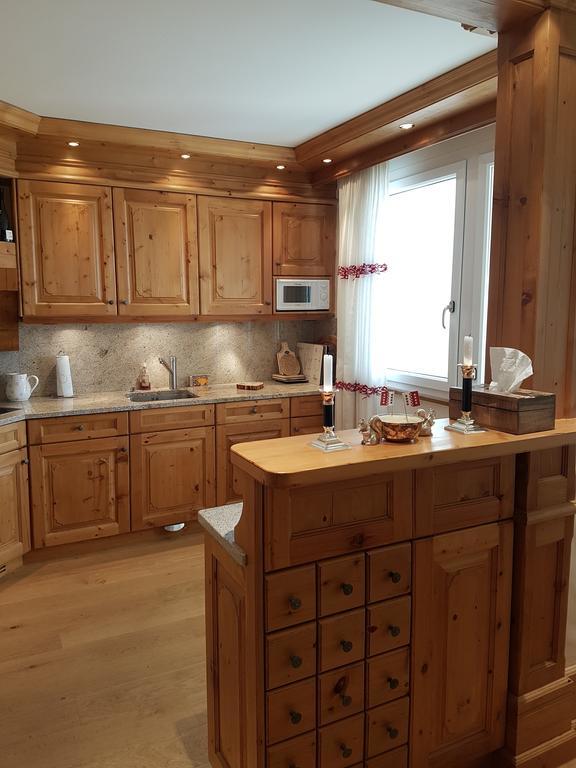 Appartement Clairière des Barzettes avec vue magnifique Crans-Montana Esterno foto